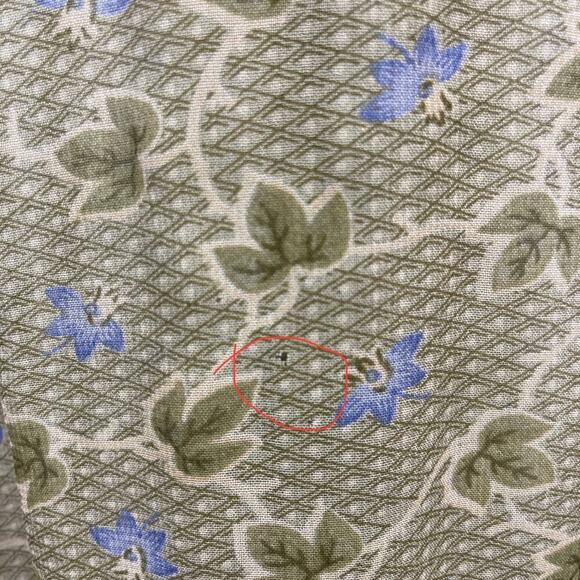 90s April Cornell Rayon Floral Maxi Button Front Sheer Dress Size Small FLAWED - Picture 15 of 16